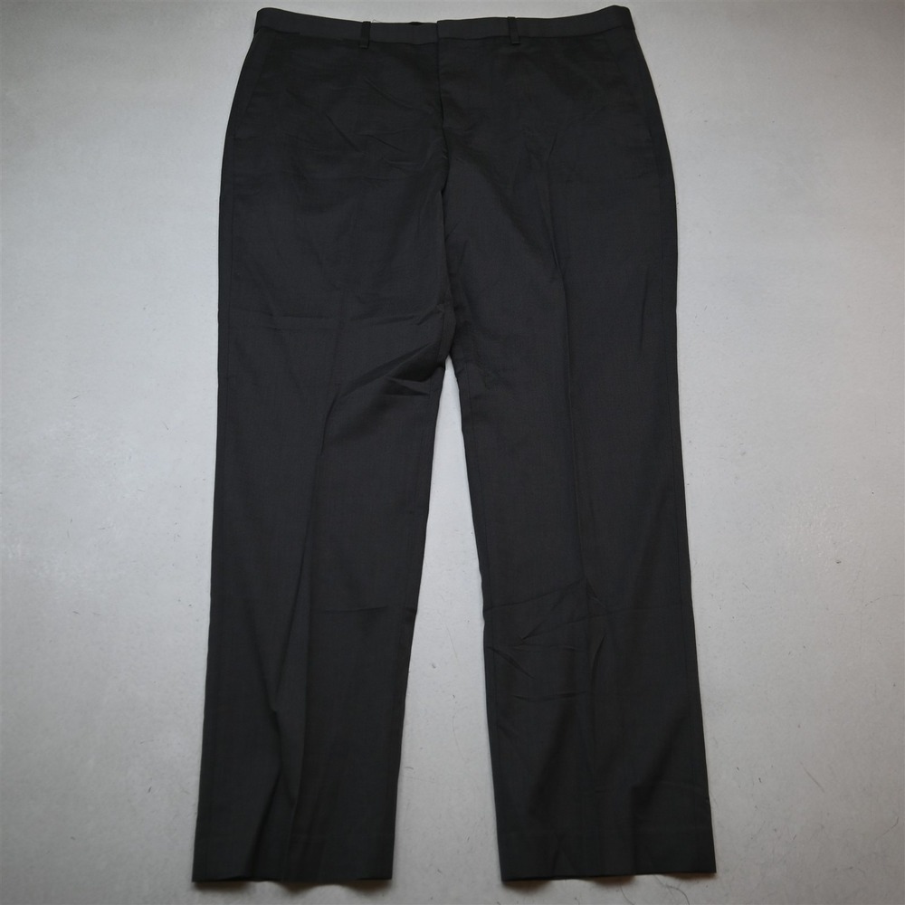 Express 38x32 Gray Stretch Wool Flat Front Classic Dress Mens Pants
